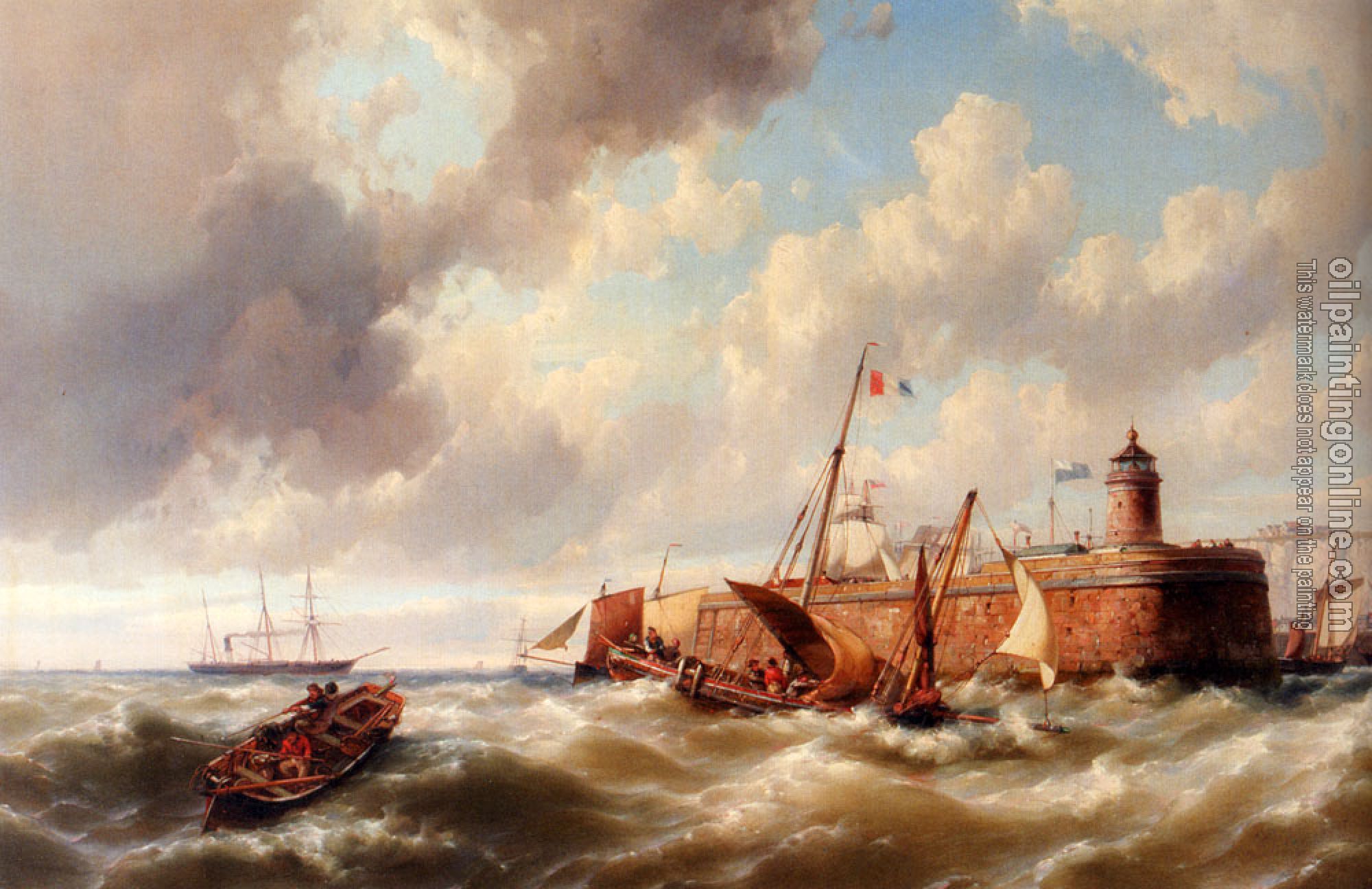 Johannes Hermanus Koekkoek - Jr Almost Safe In Port